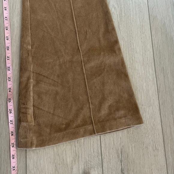 Aerie Women’s Dark Tan Groove on Velour Ribbed Flare Pant Sz L - Picture 11 of 11